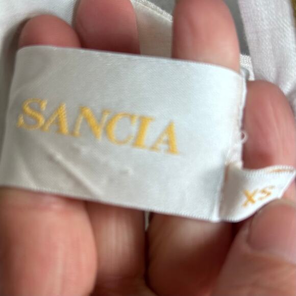 Sancia Revolve dress XS linen white Arcais Apron minimalist old money retro - Picture 7 of 12